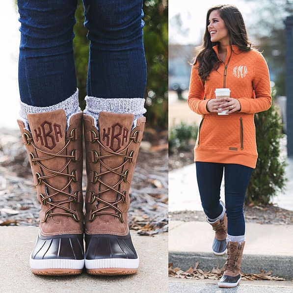 plus size outfits with duck boots
