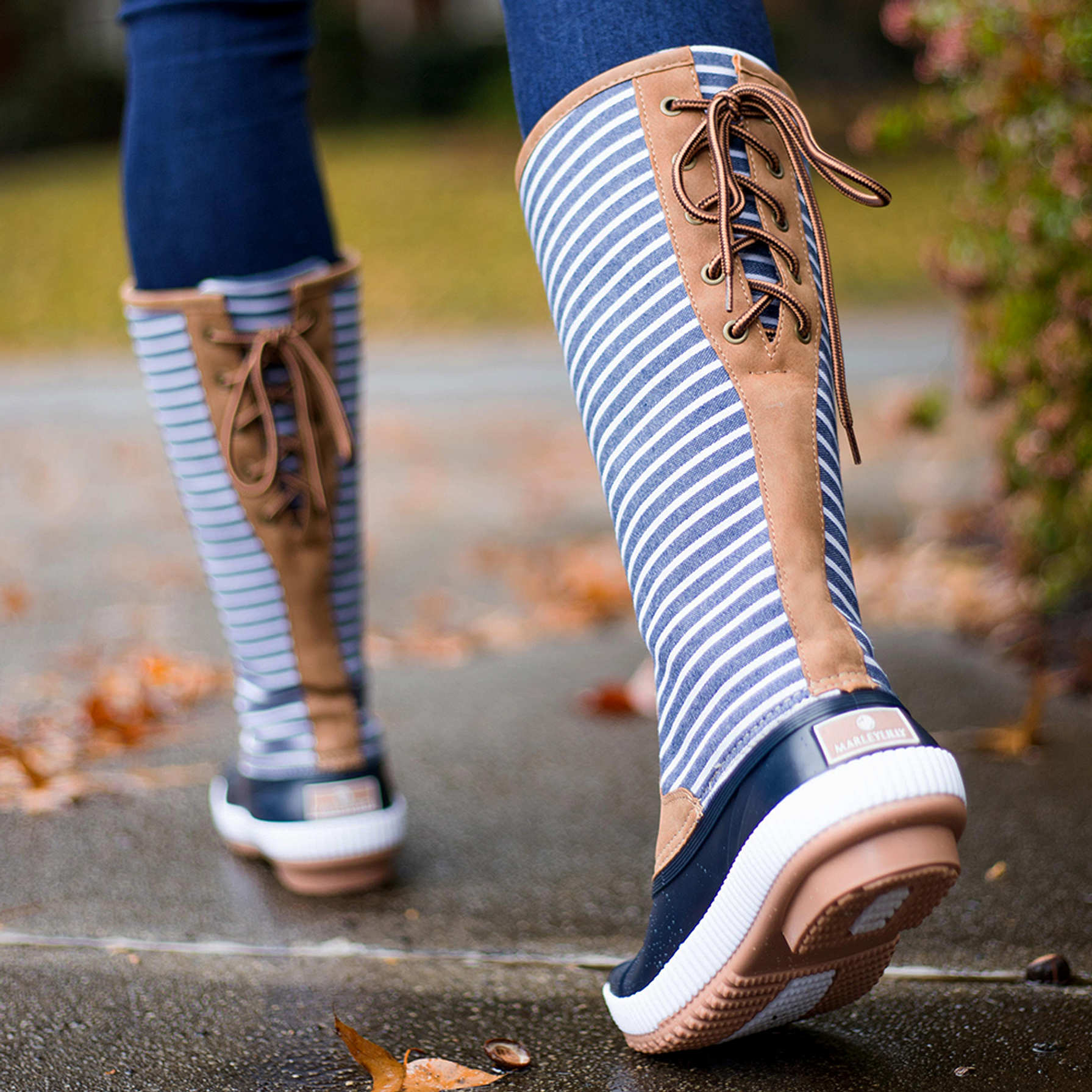 Monogrammed Tall Duck Boots for Women Marleylilly