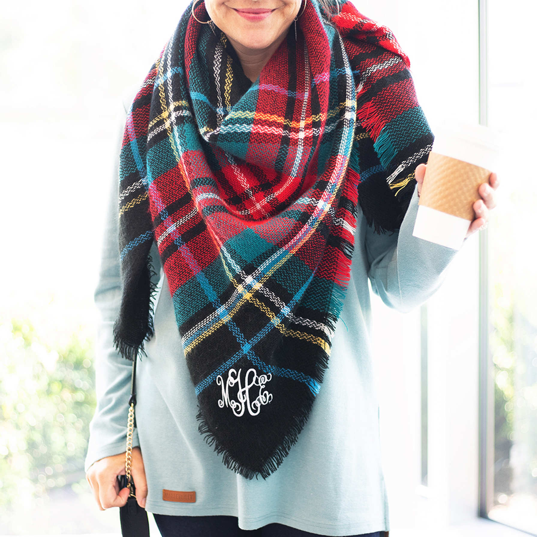 Personalized Blanket Scarf Marleylilly