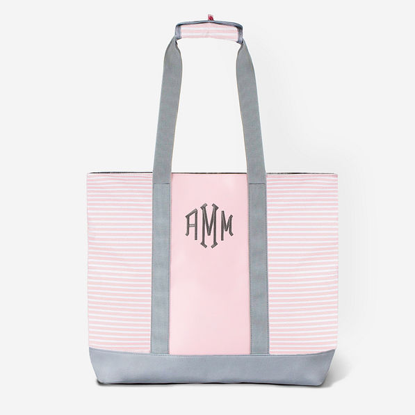 Fashionable Beachwear Must-Haves - The Striped Tote Bag in Pink