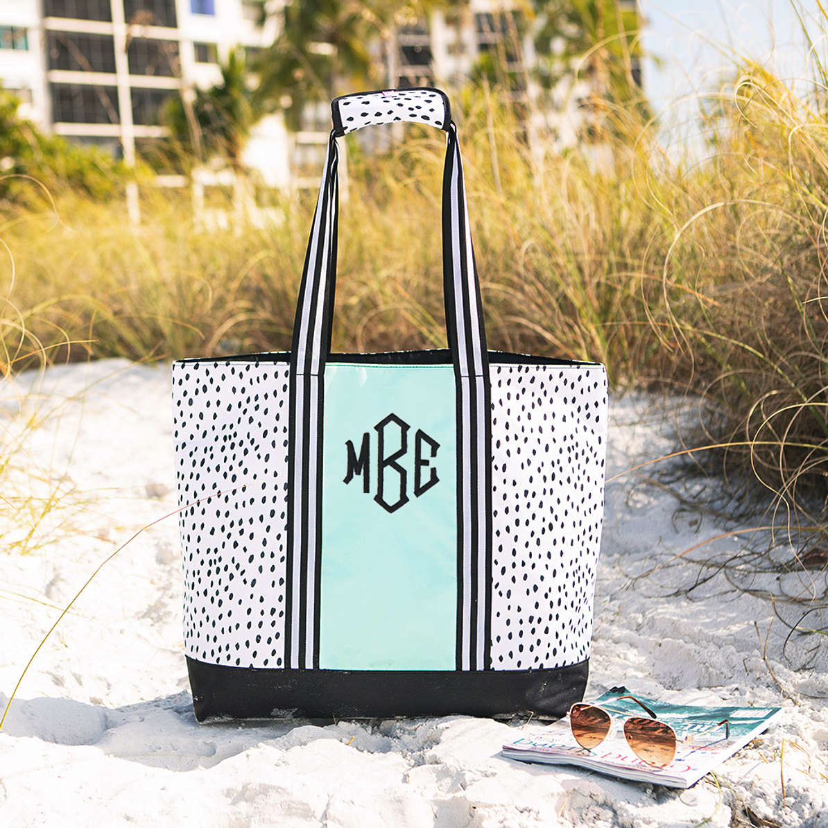 Monogrammed Mega Beach Bag - Marleylilly