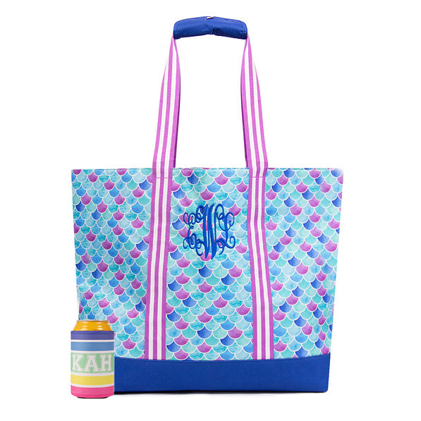 monogrammed beach bag