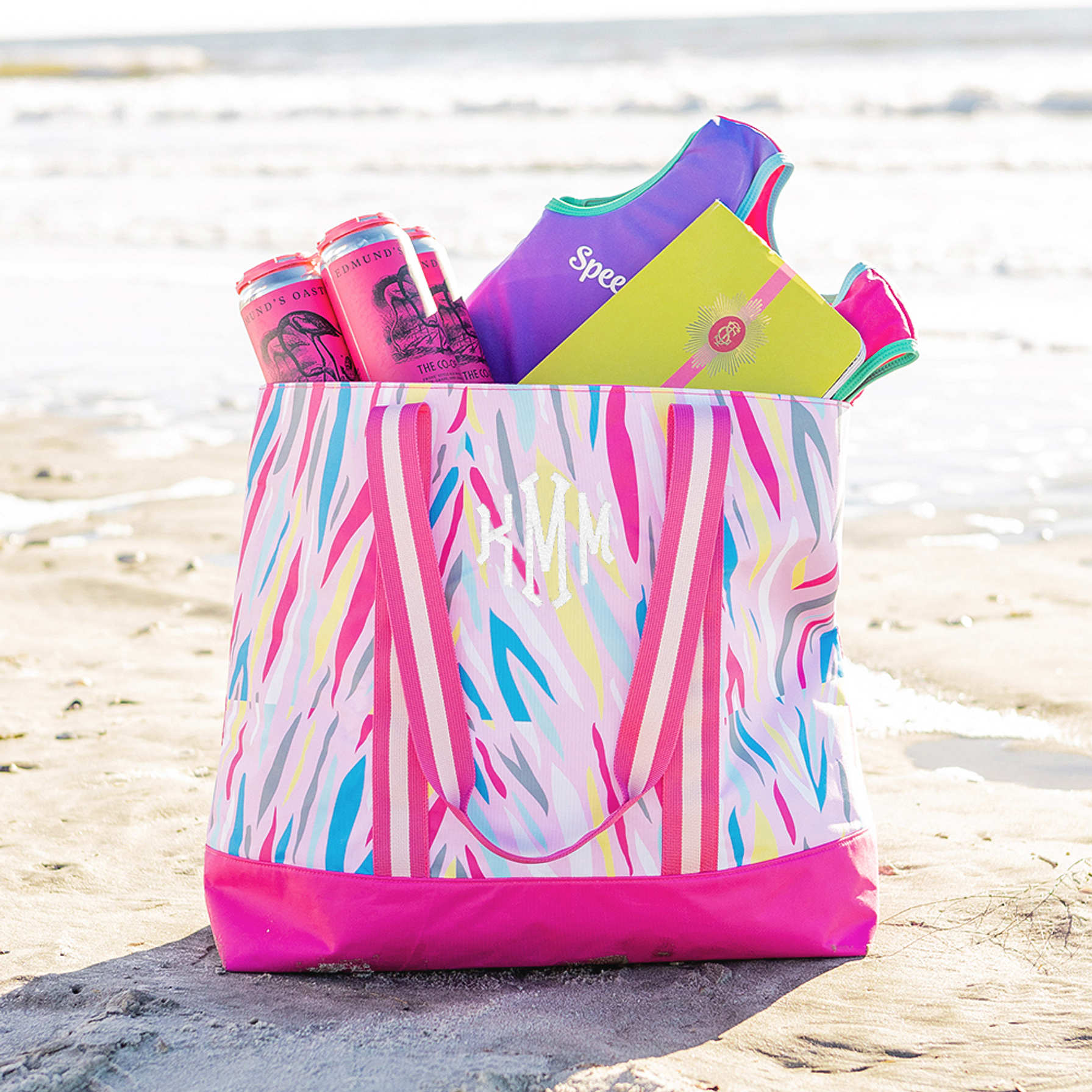Monogrammed Mega Beach Bag - Marleylilly