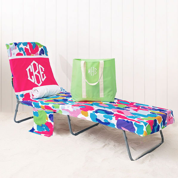 personalized chai cover in watercolor cheetah in sand