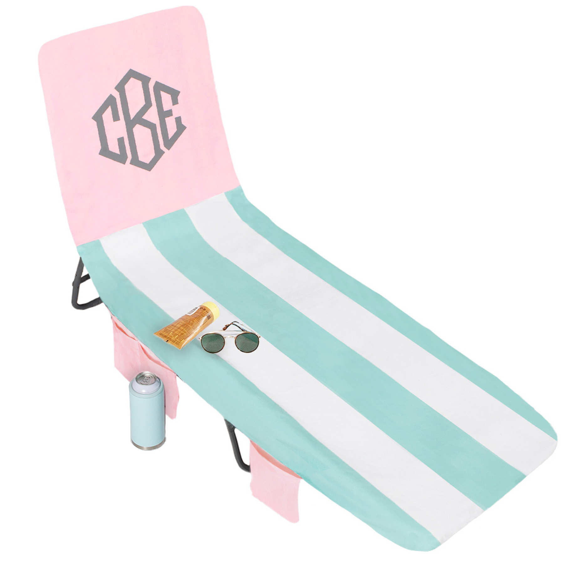 Monogrammed Lounge & Beach Chair Cover Marleylilly