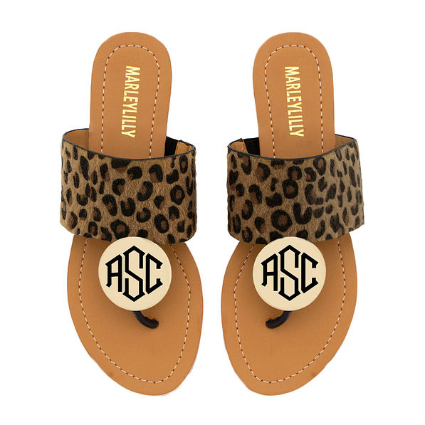 monogrammed flip flops personalized flip flops