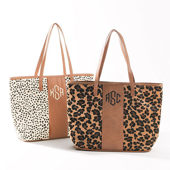 leopard totebag