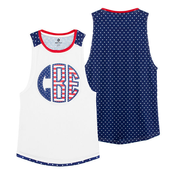 Monogrammed Americana Muscle Tank