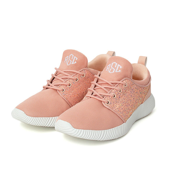 pink glitter sneakers