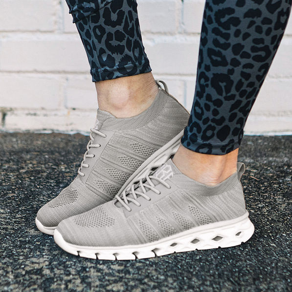 side view of athleisure sneakers