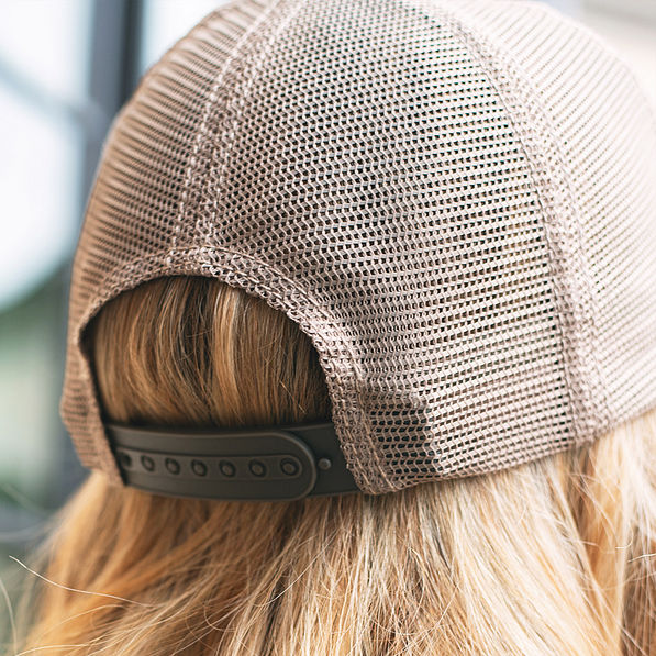 mesh backed adjustable snapback baseball hat