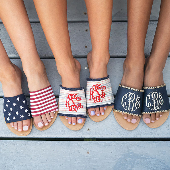 americana toppers for slide sandals