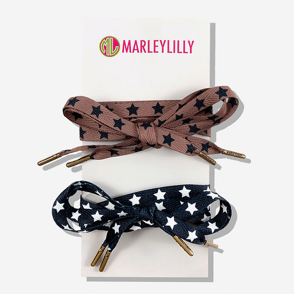 hickory and stars shoelace set