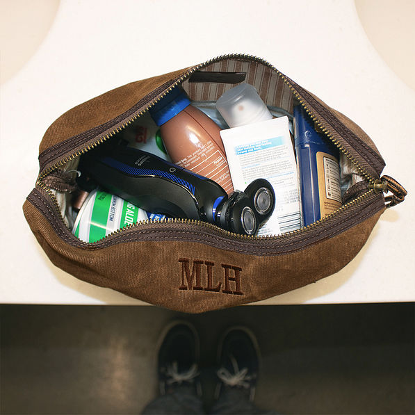 inside zippered mens sp23 toiletry bag with monogram