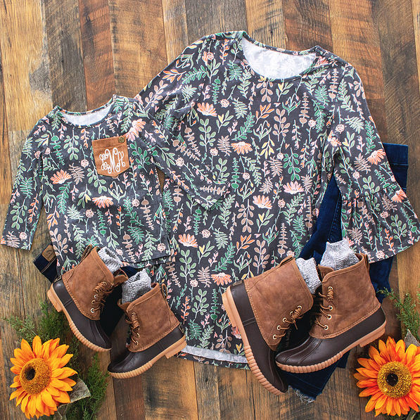 mom and me floral outfits