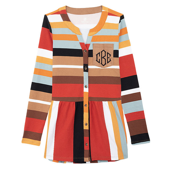 monogrammed harvest tunic