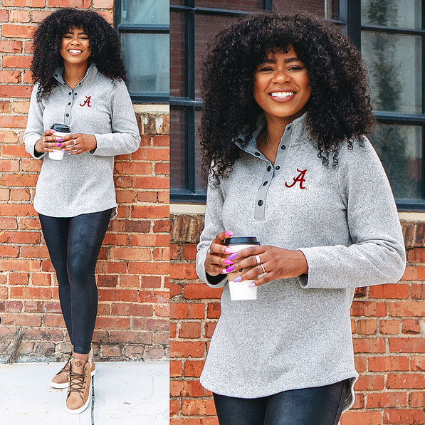 Alabama Crimson Tide Heathered Pullover Tunic