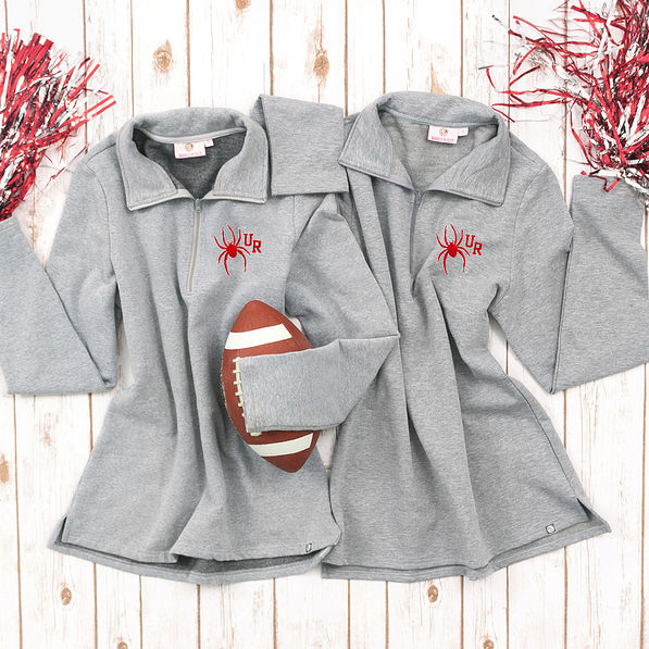 matching richmond pullover sweatshirts with pom poms
