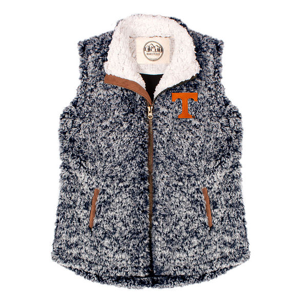 tennessee kids heathered sherpa vest