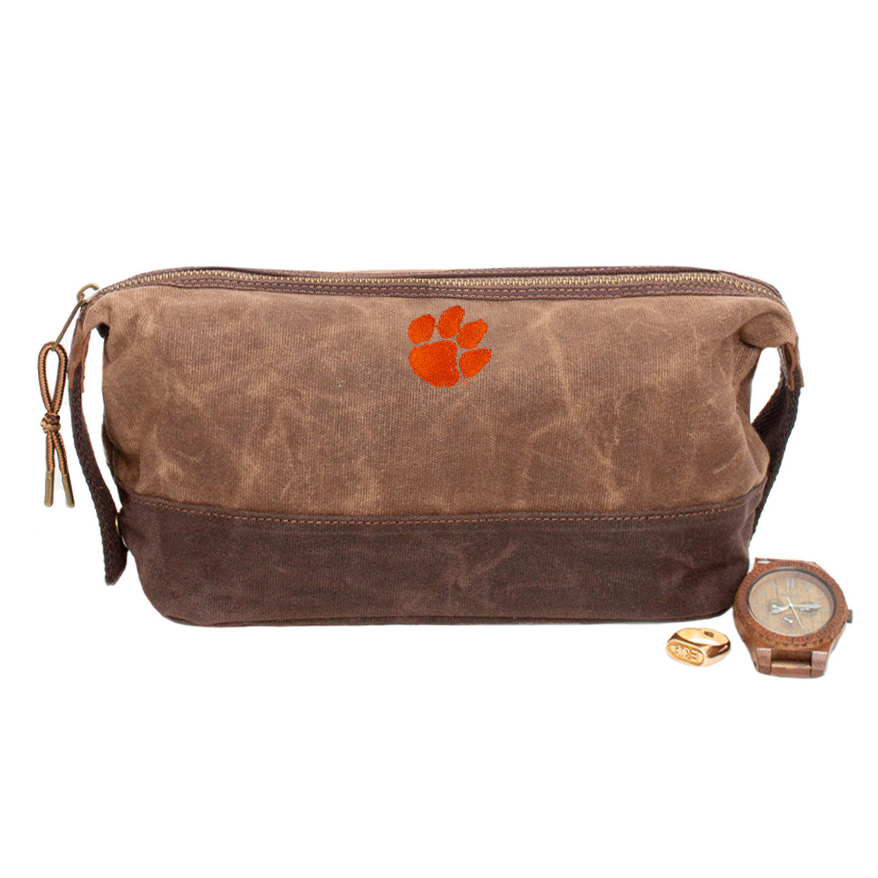 clemson-tigers-waxed-canvas-dopp-kit