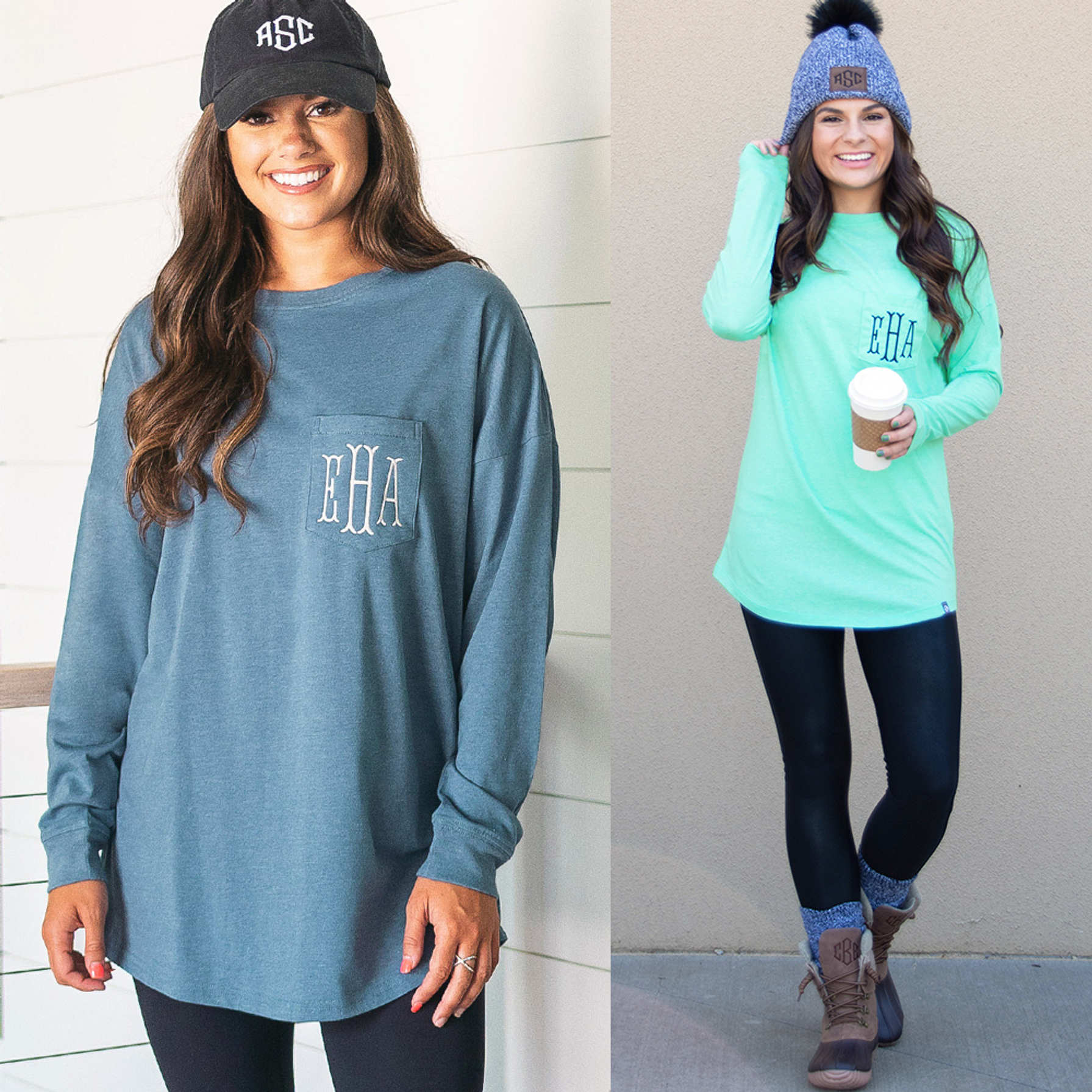 monogram long sleeve shirt