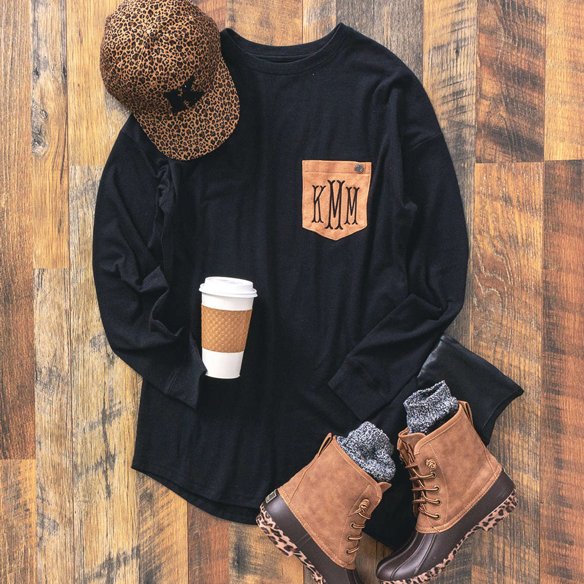 Knut Long-Sleeved Monogram Shirt
