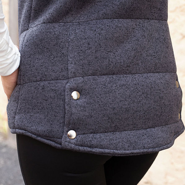 details on ucf heathered quilted vest