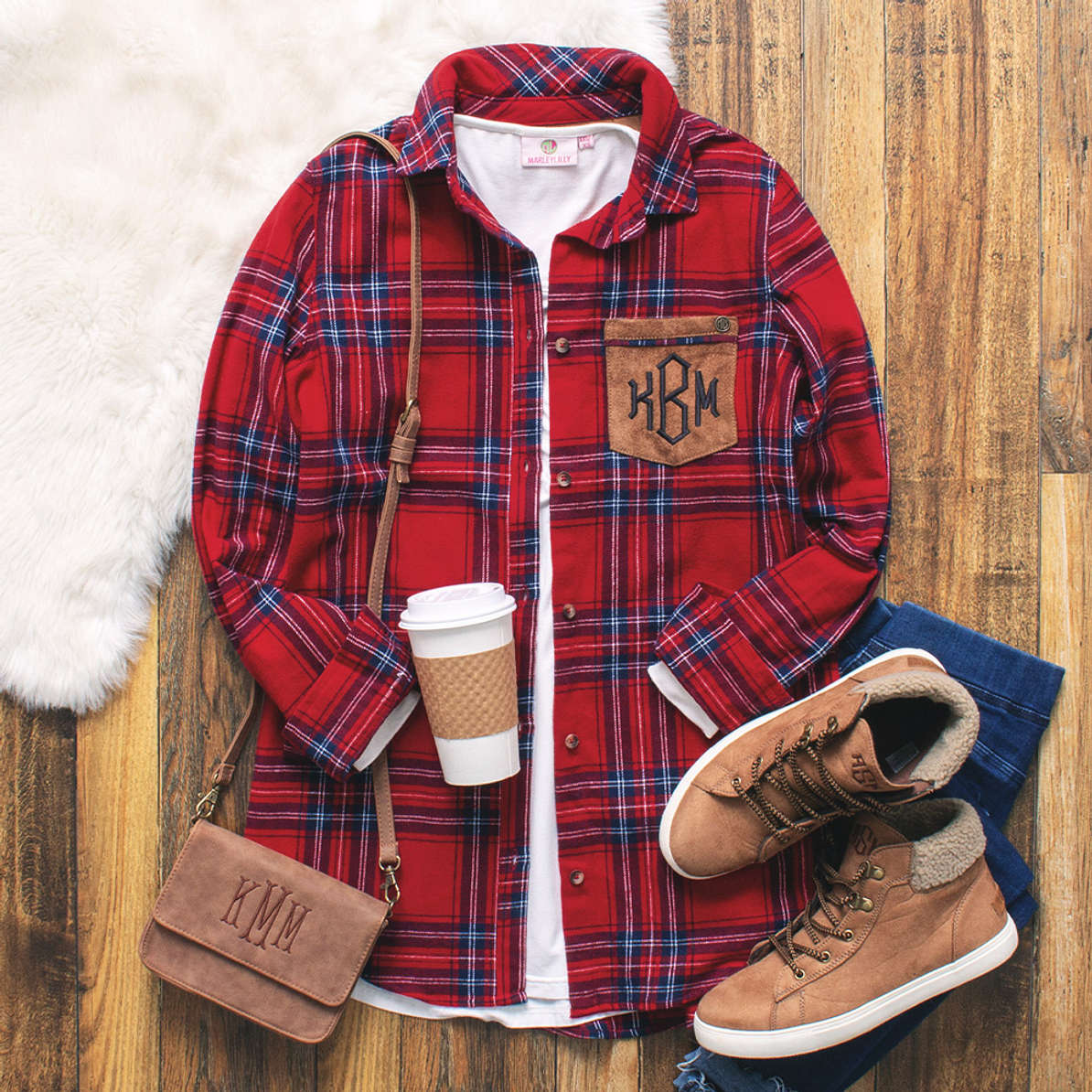 Check Whipped Pleats Shirt Tunic