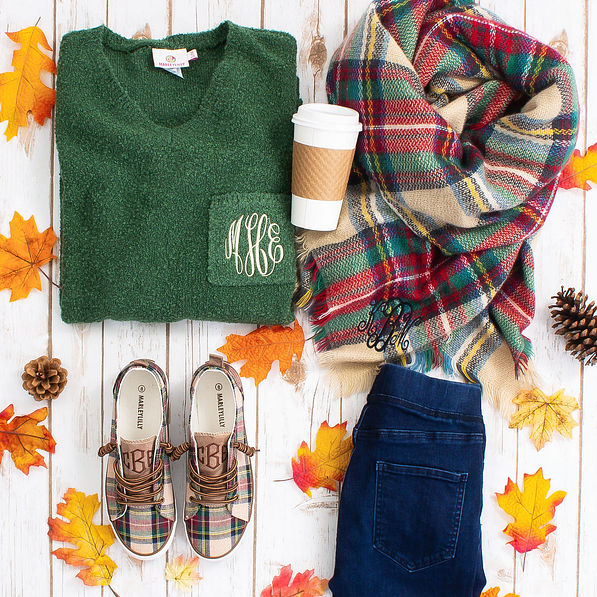 plaid sneakers with green boyfriend sweater