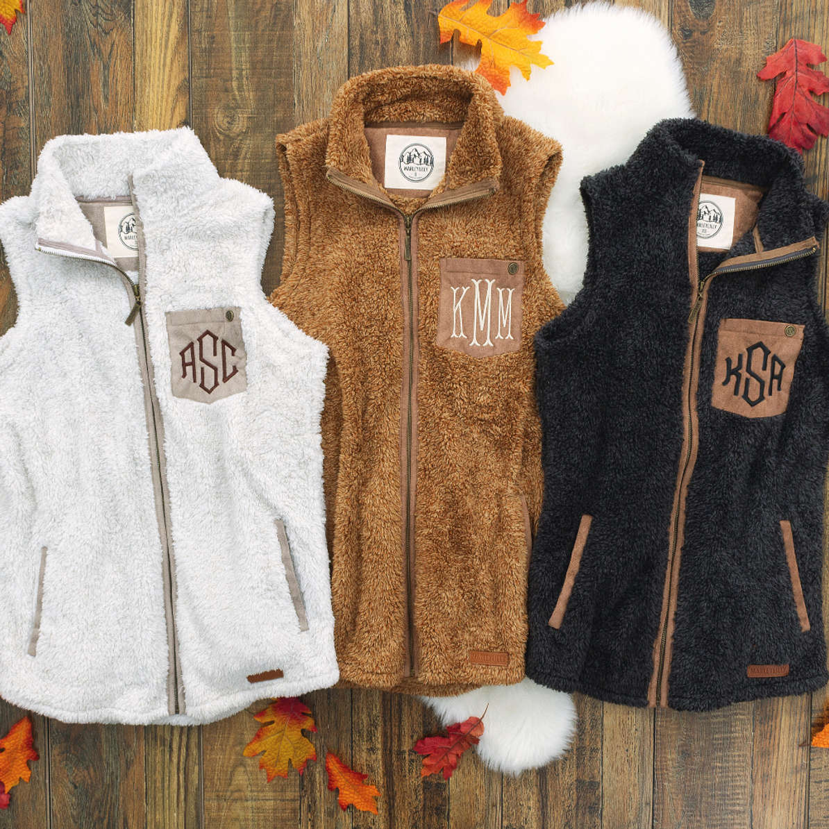 Ivory Sherpa Zip Up Mock Neck Vest