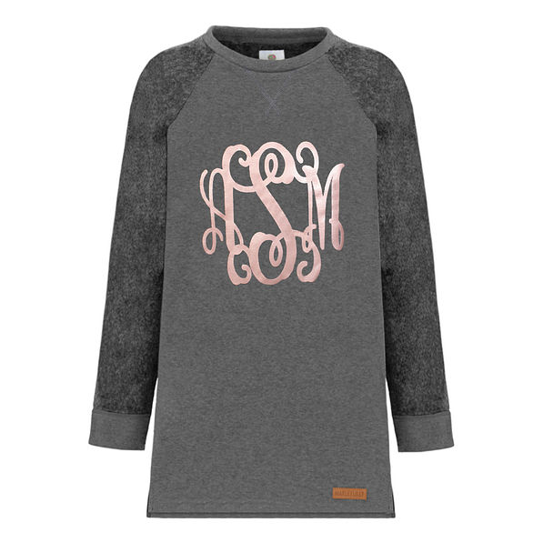 monogram logo raglan sleeve sweatshirt