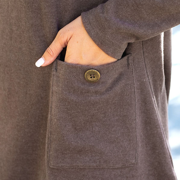 pocket detail with button on cheyenne tunic
