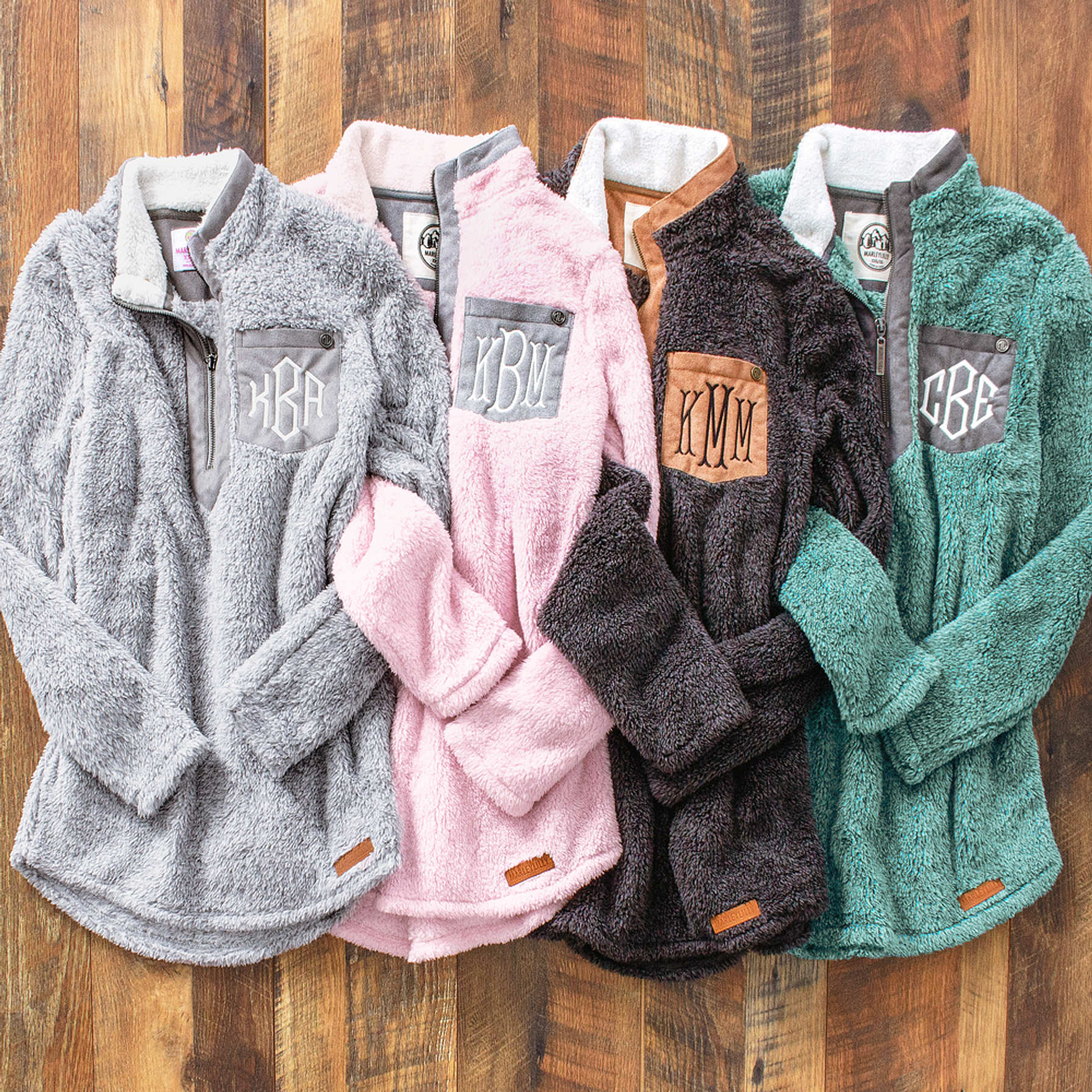 Monogrammed Darling Dapper Plaid Collar Pullover