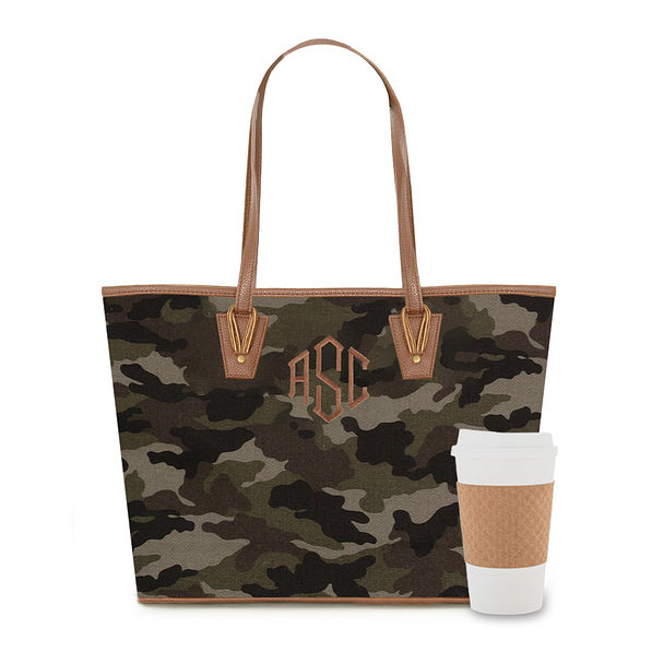 Camo sales canvas tote