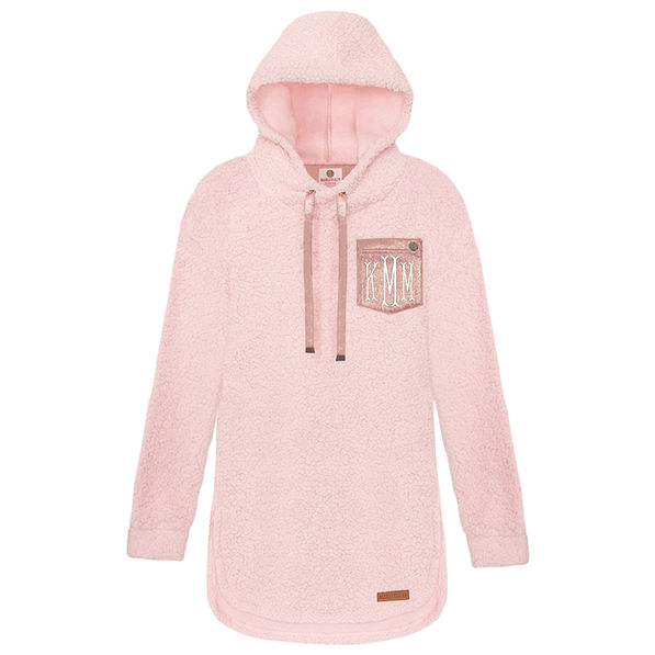 sherpa pink hoodie