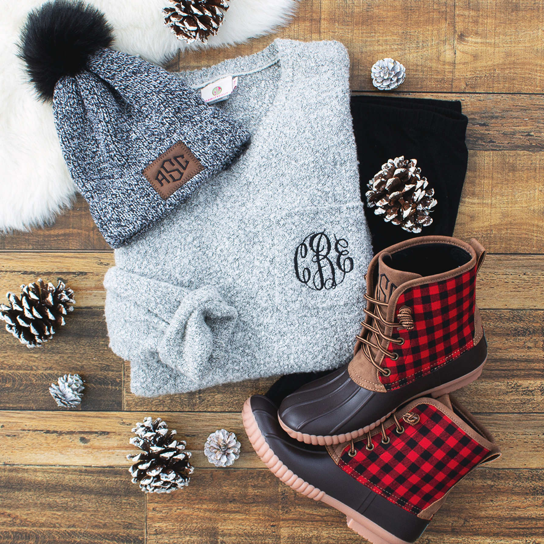 mens plaid duck boots