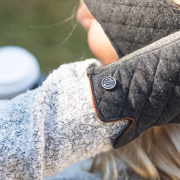 branding on quilted gloves