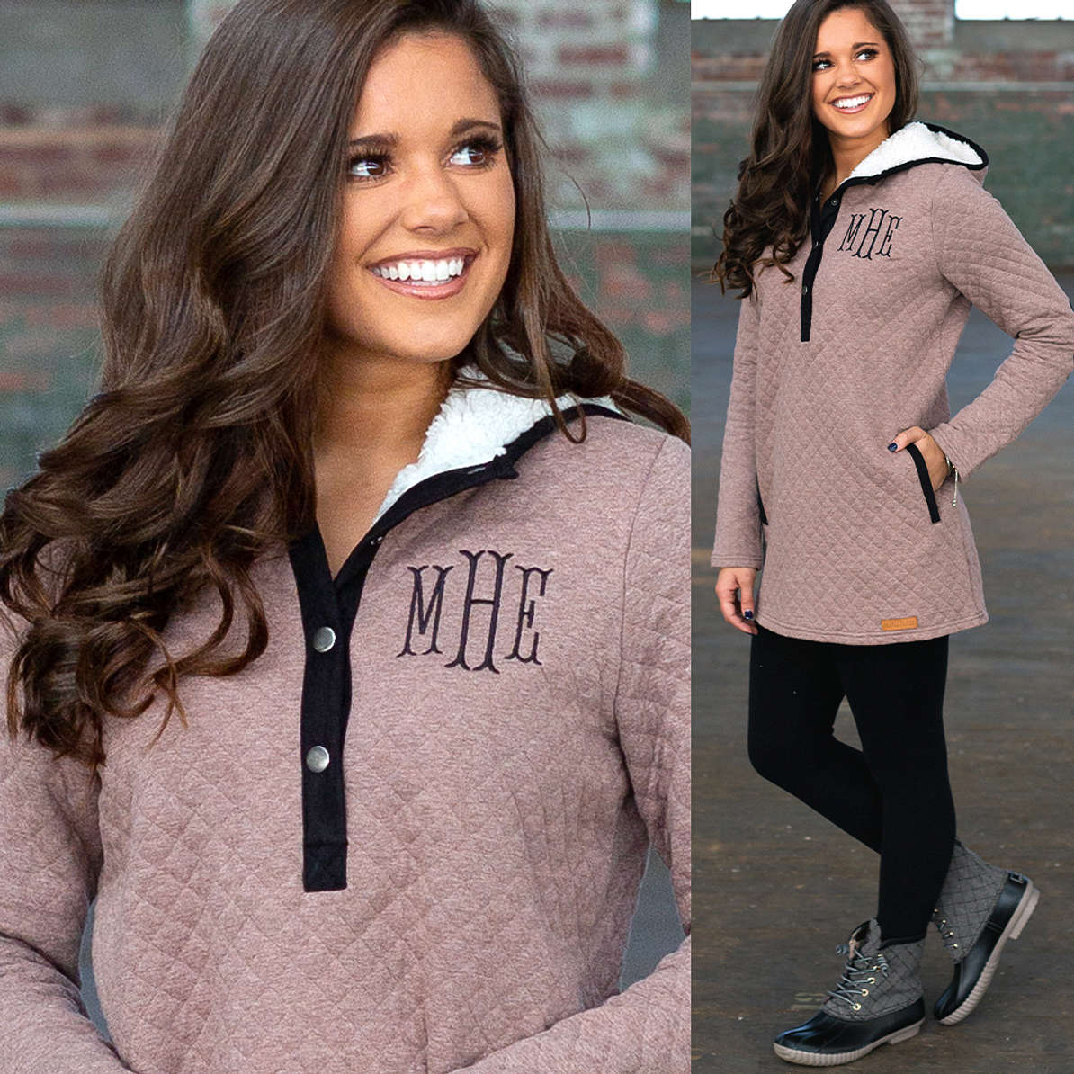Personalized Quilted Hoodie