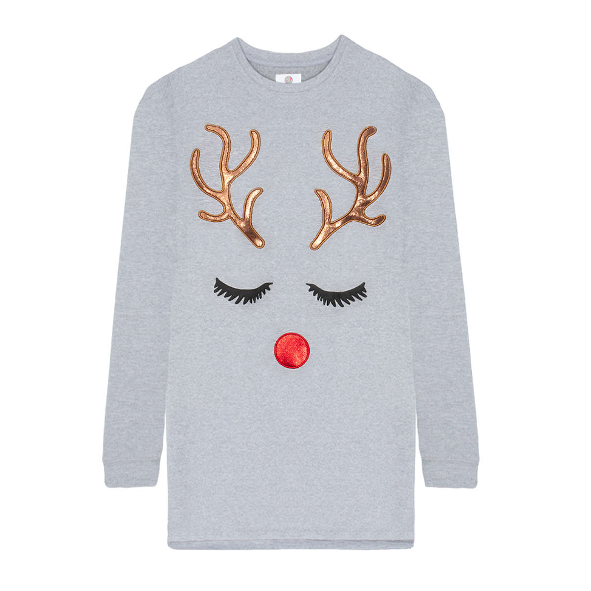 reindeer face sweatshirt