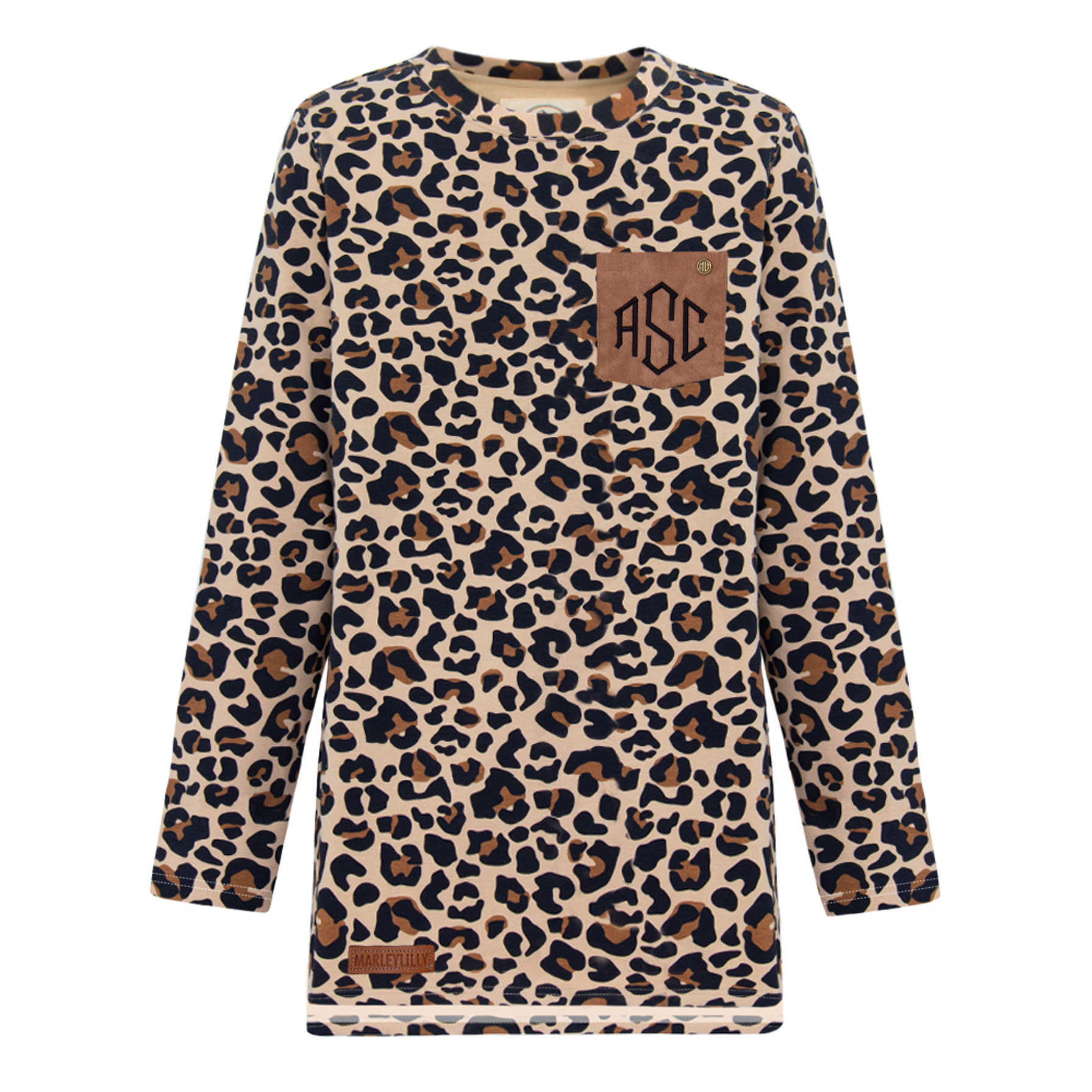 Women's Personalized Leopard Sweatshirt - Marleylilly