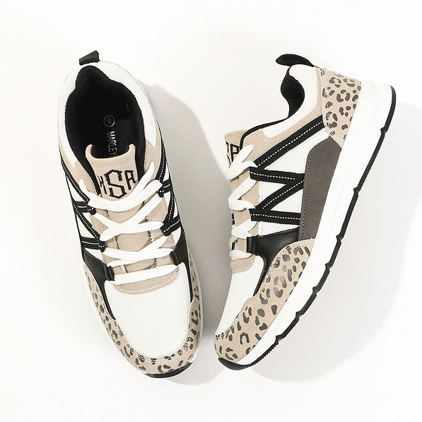 Monogrammed Leopard Sneakers