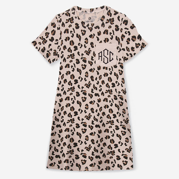 Monogrammed Leopard Shirt