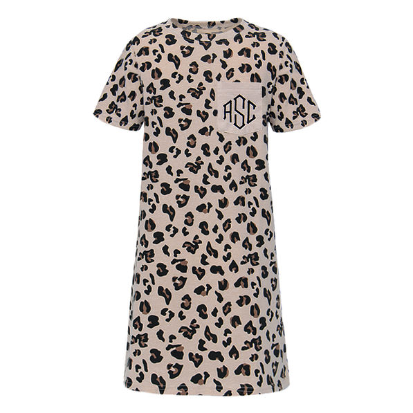 leopard tee shirt dress