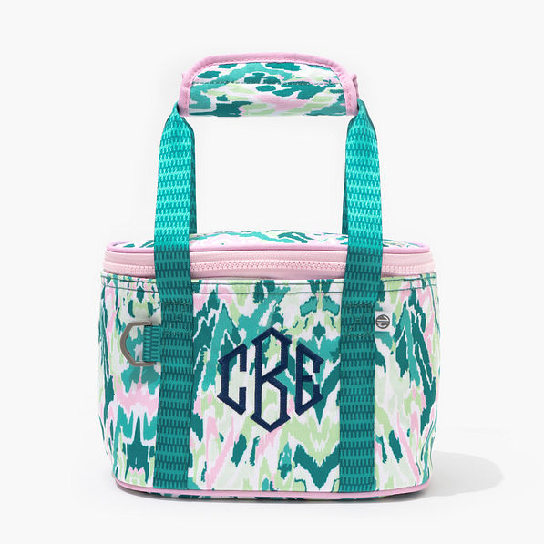 Personalized Small Cooler in Bermuda Ikat
