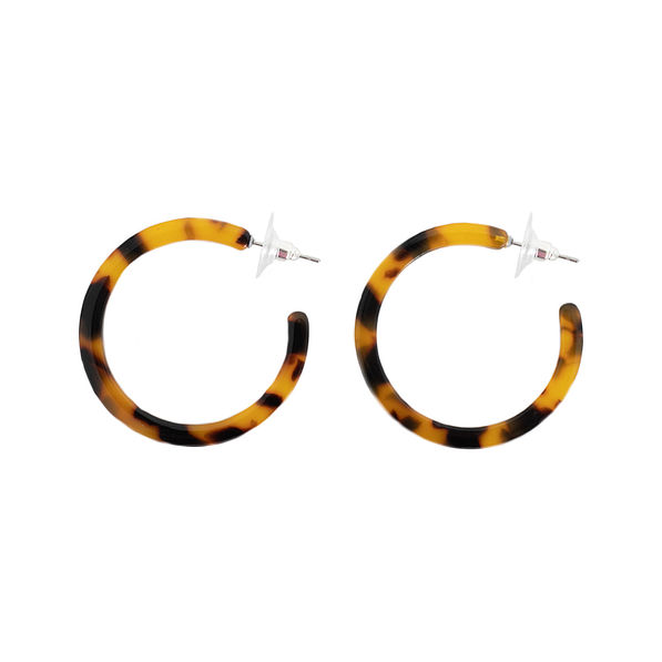 Wavy Resin Hoop Earrings | Hoops | Accessorize Global
