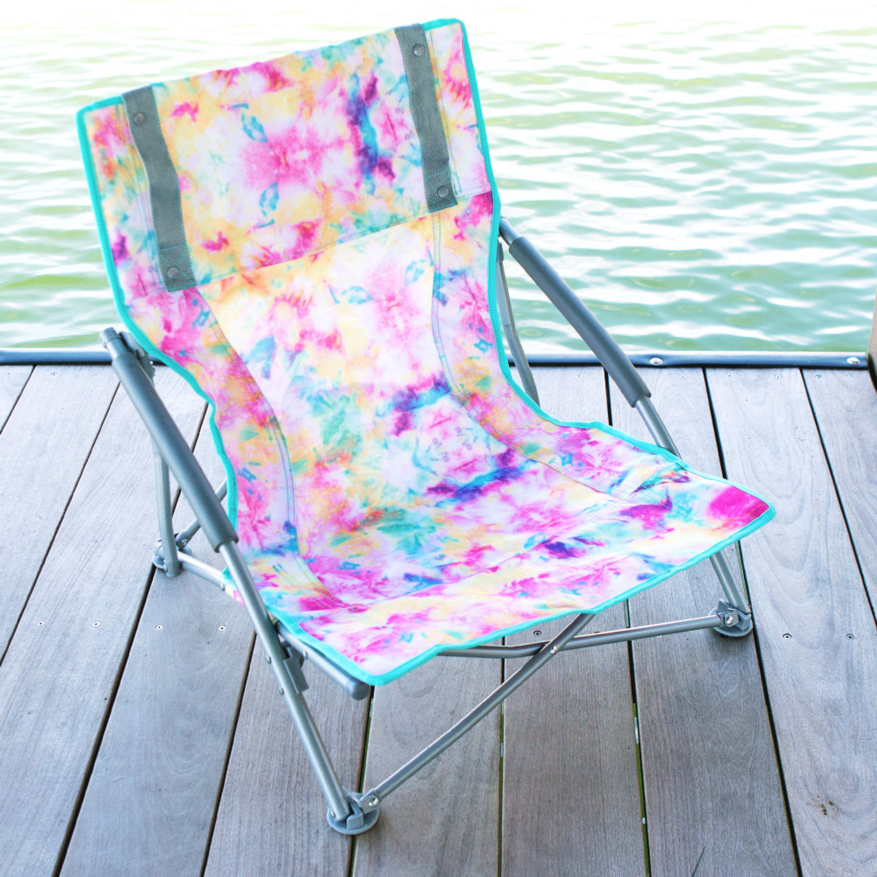 Monogrammed Beach Chair with Pocket Marleylilly