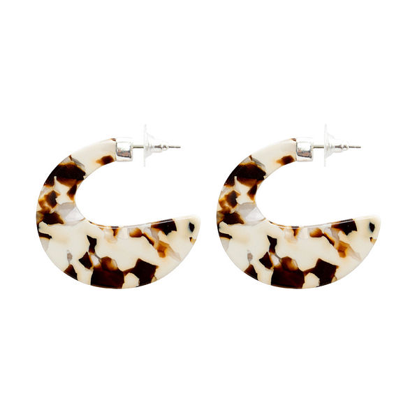 half circle resin hoop earrings half circle resin hoop earrings