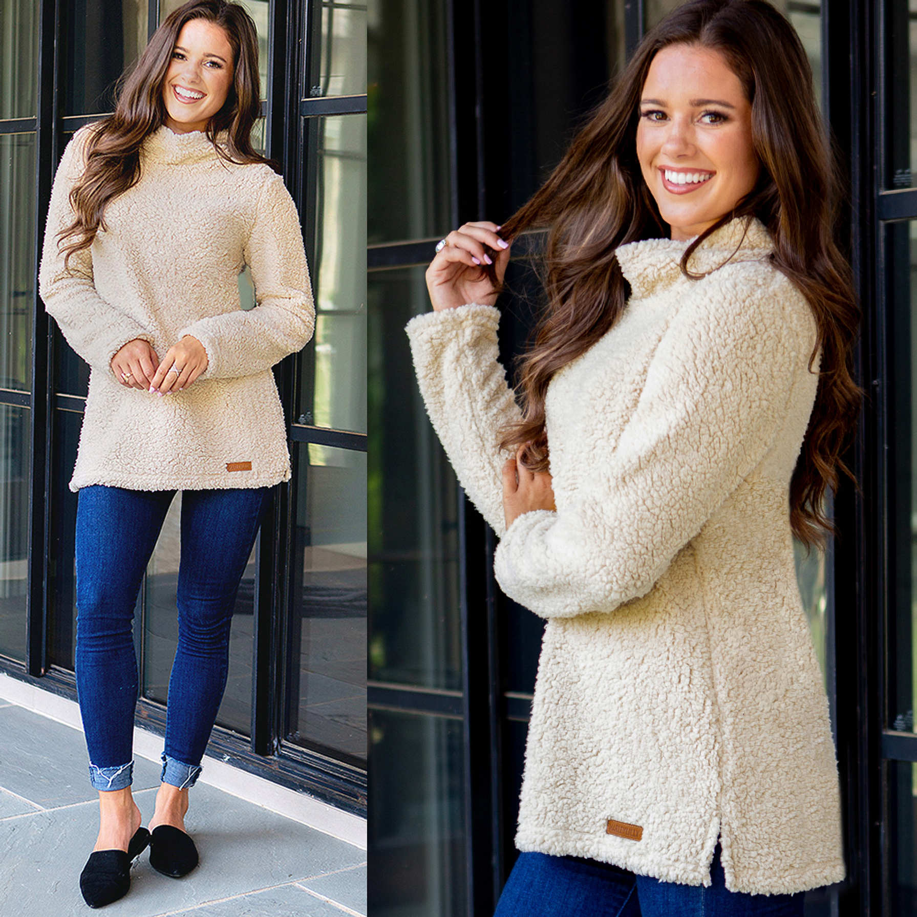 Teddy Bear Pullover - Sherpa Fleece - Marleylilly.com