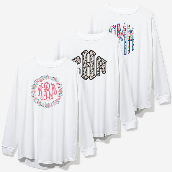 Personalized Long Sleeve Shirt in White - 2025