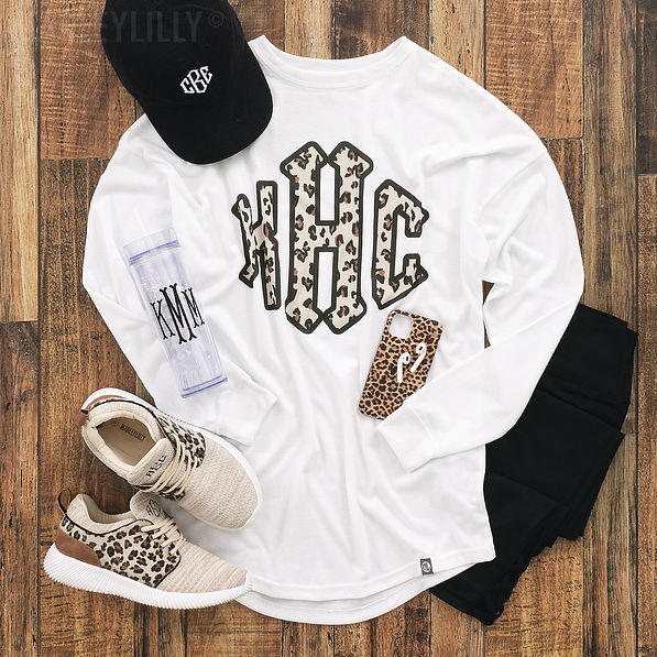 Monogrammed Long-Sleeve T-Shirt - Marleylilly